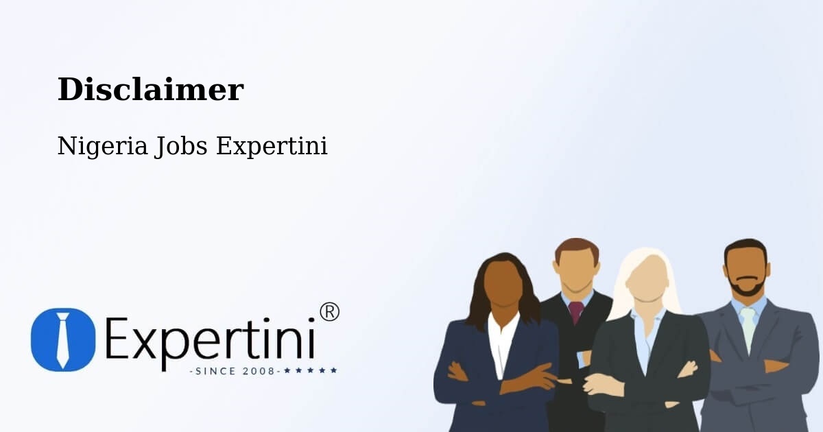 Disclaimer – Iwo - Nigeria Jobs Expertini